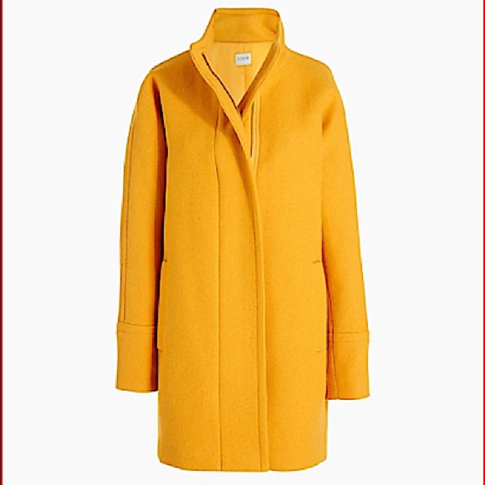 🍁🍂J Crew BRONZED OCHRE City Coat Size 2